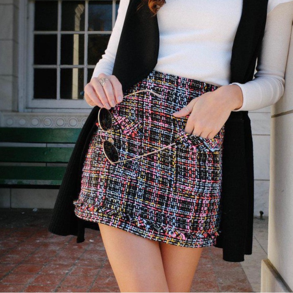 Zara tweed skirt
